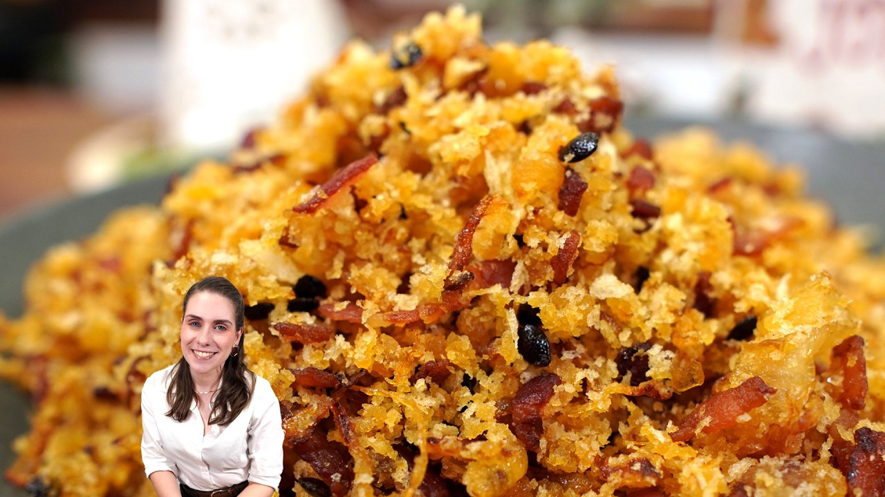 FAROFA ESPECIAL PRO SEU NATAL COM 4 INGREDIENTES, FAROFA DE BACON COM MARACUJA!