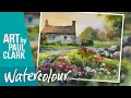 How to Paint a Cottage with a Country Garden in Watercolour