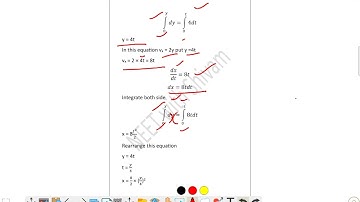 A particle moves in x-y plane with a  velocity 𝑣 ⃗ = 2𝑦𝑖̂+ 4𝑗. Equation of the path ̂ followed by