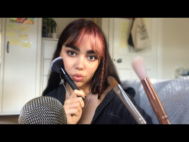 ASMR Mic Brushing & Scratching | + some tingly inaudible whispers 💫