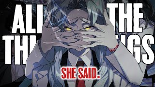 Nightcore | SPED UP ↬ All The Things She Said (Rock Version) Resimi