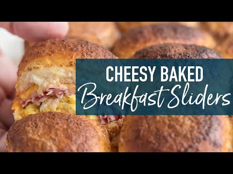 Cheesy Baked Breakfast Sliders