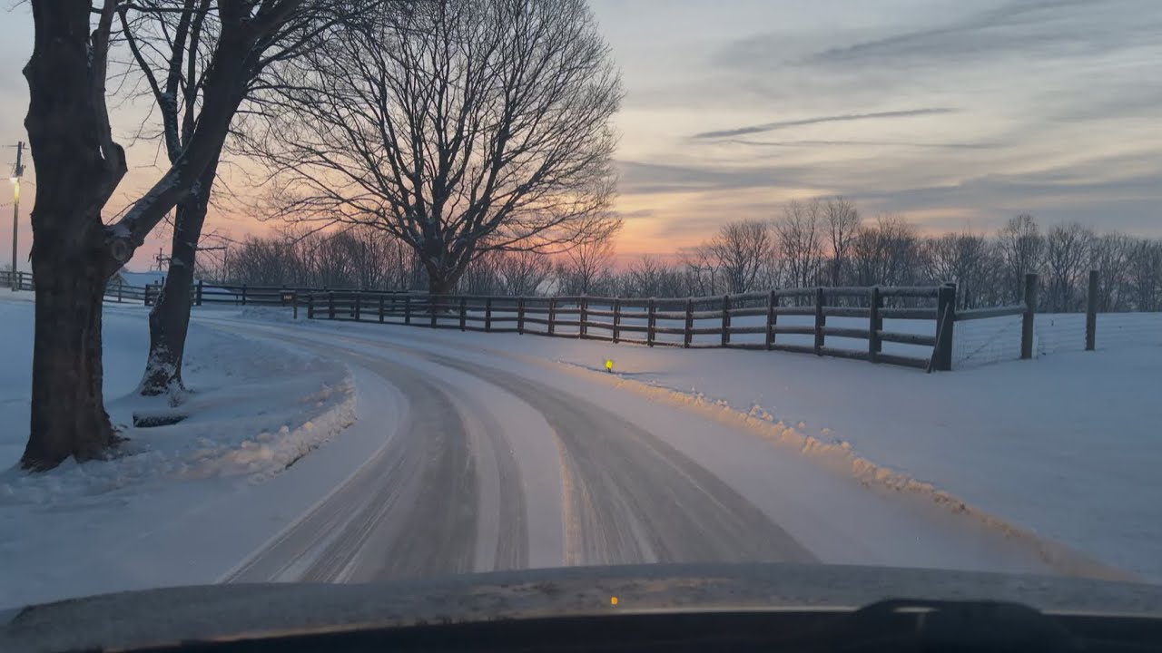 25 mins of peaceful driving (Snow ❄️