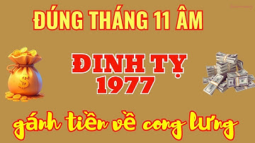 THẦN TÀI ĐẾN NHÀ! Đinh Tỵ 1977 - Tháng 11 Âm: Tiền Về NHƯ MƯA