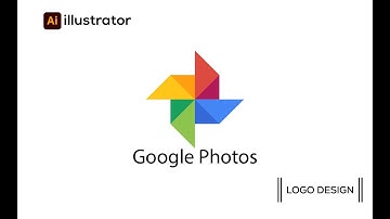 How to Make Google Photos Logo Design  | Easy Way  Adobe Illustrator Bangla Tutorial by nishad