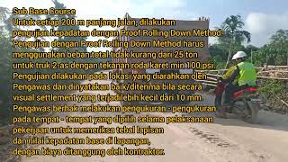 Proof Rolling Test for Sub Grade, Lendutan Timpil