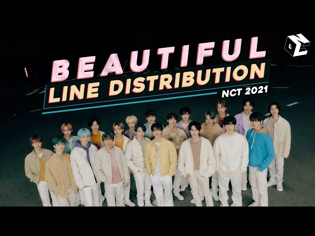 【220125jhn】NCT127 NCT Beautiful ジャニ ビーズ NCT 2021 'Beautiful' - Line Distribution (Color Coded Bars) - YouTube