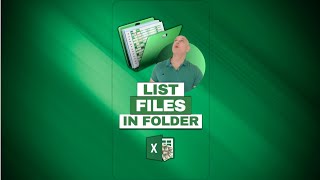How To List Files In A Folder With Excel #SHORTS