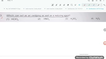 which of the following can act as a oxidising as well as reducing agent