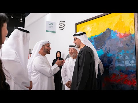 خالد بن محمد بن زايد يدشن الدورة ال 17 من معرض فن أبوظبي