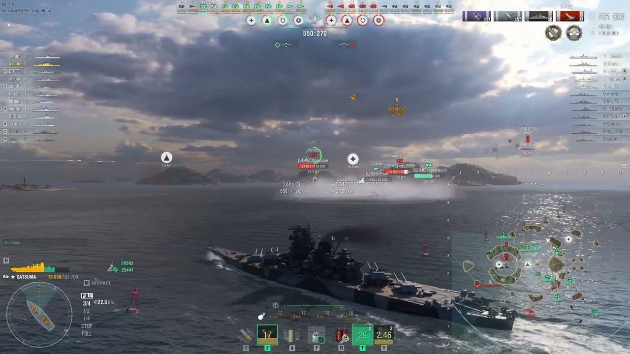 Wows Random Battles [Satsuma Strikes]