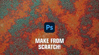 Make from scratch! The texture of the Red Rust in Photoshop 2022