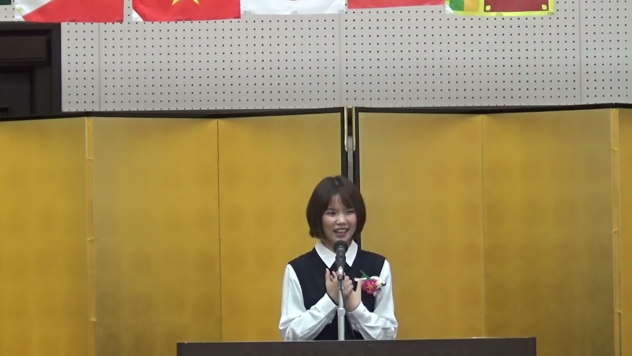 テーマ：日本に来ていちばんがんばったこと　Dクラス　イラ（ネパール）