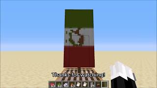 Minecraft - Banner Tutorial: Mexican Flag (Survival Friendly)