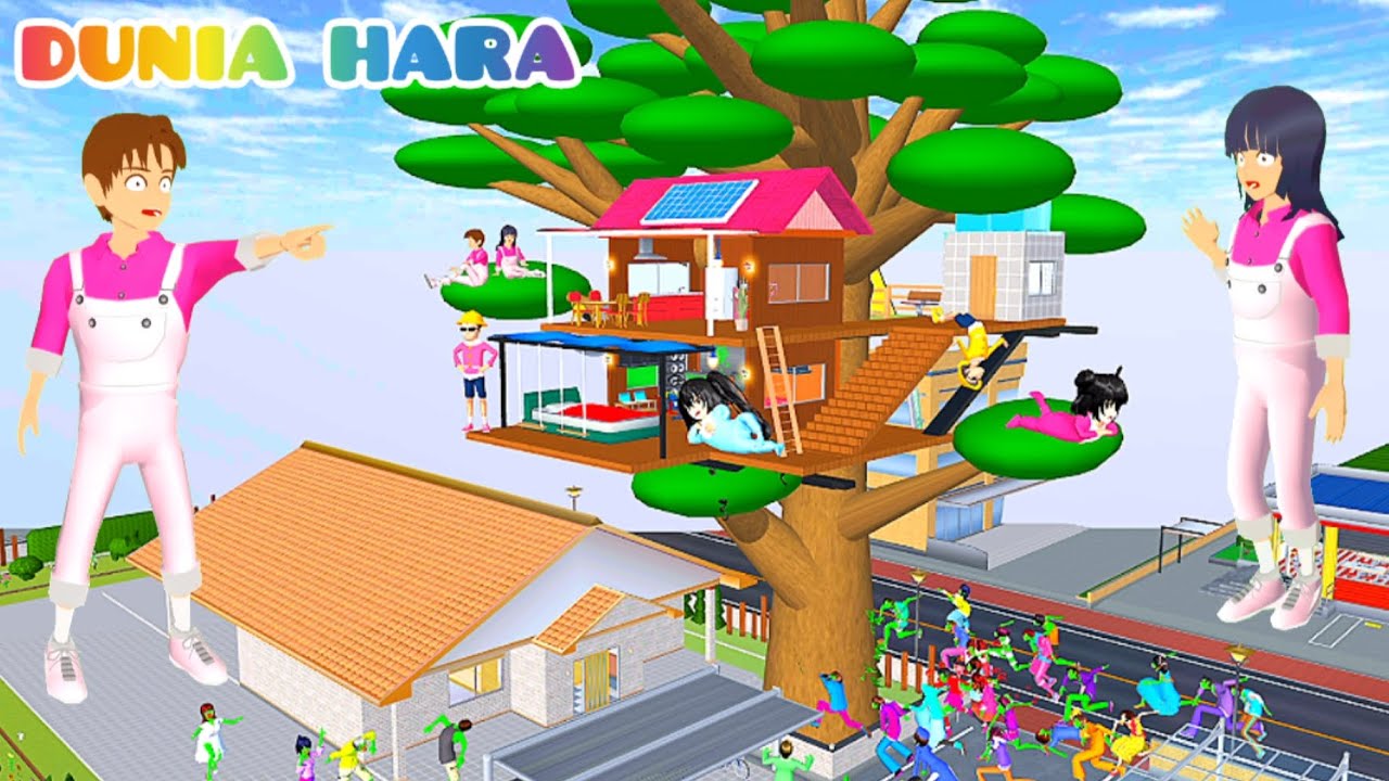 Yuta Dikepung Zombie Lari Ke Rumah Pohon 🥹 | Baby Celine n Hara Dikejar Zombie | Dunia Hara