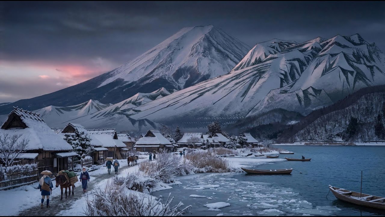 浮世絵は動き出す｜東海道五十三次 箱根【最新AIによる実写映像化・天下の険】