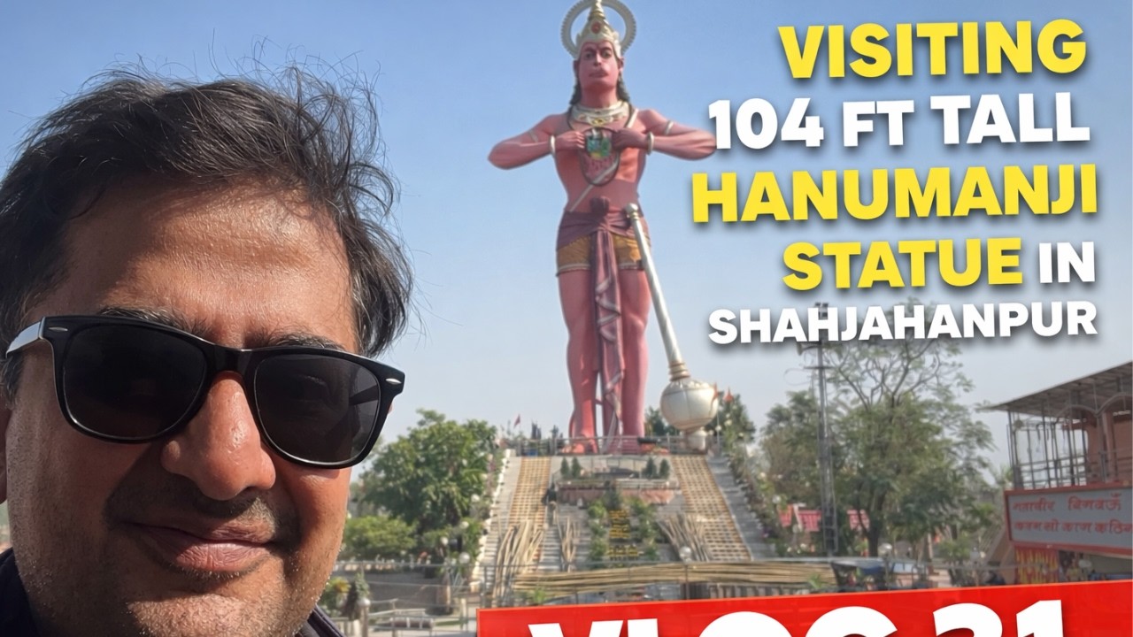 Visiting 104 Ft Tall Hanuman Ji Statue in Shahjahanpur | Vlog 31#hanumanji #shahjahanpur #dailyvlog