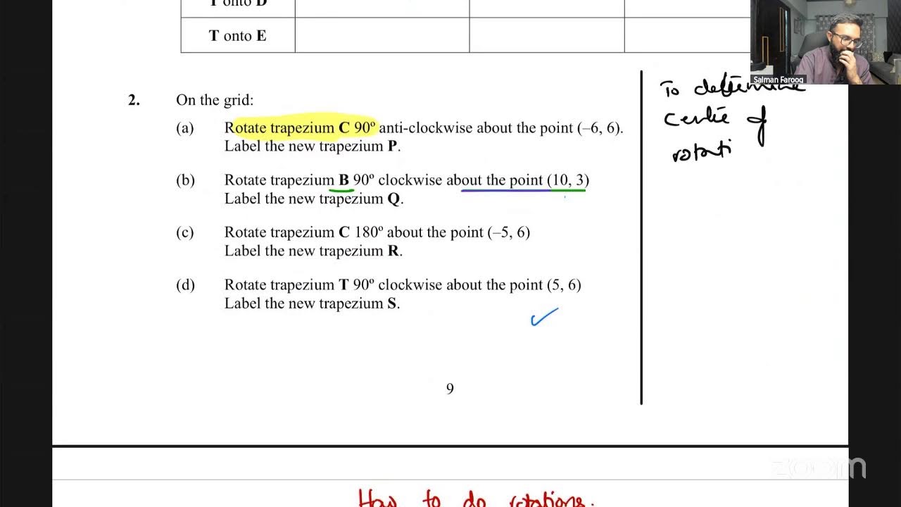 Transformations - O Level Mathematics for June 2026