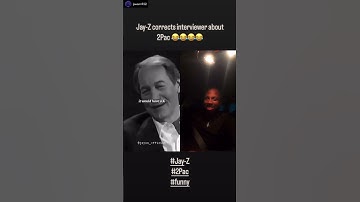 Jay-Z corrects interviewer about 2pac’s name 😂😂😂 #jayz #2pac #interview #funny #goat #reels