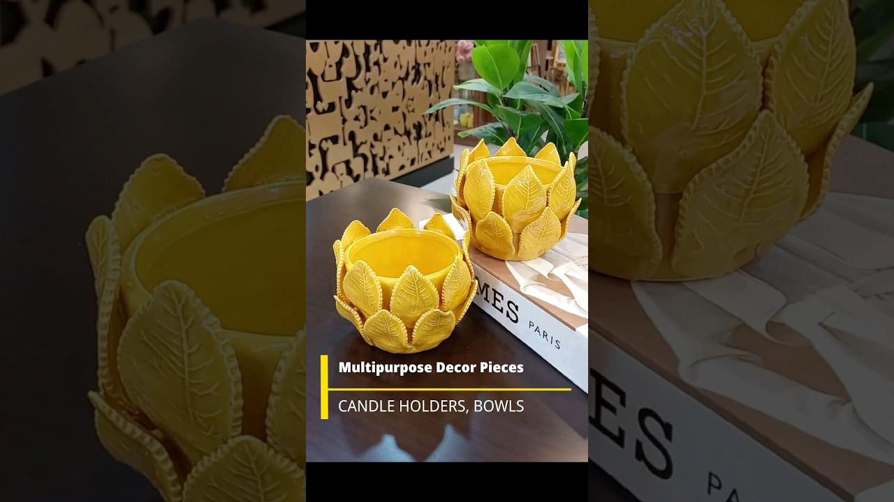 Multipurpose Ceramic Decor Pieces - Candle Holders - Bowls 