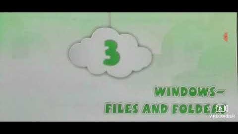 Class-4th || Chapter-3 || PART-2 || "Windows-Files And Folders"