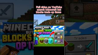 Minecraft but blocks trade op items 😱 #minecraft #proboiz95
