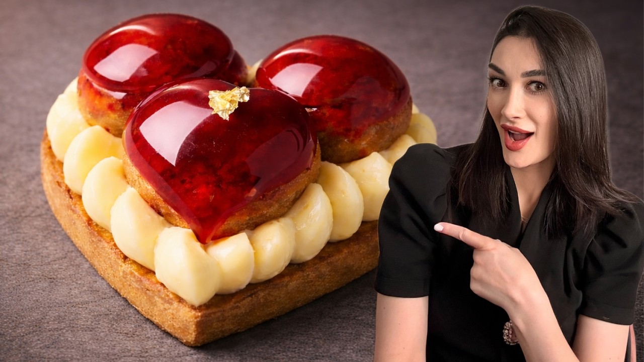 Торт-Сердце на заказ: выглядит дорого, себестоимость... (Сент-Оноре)