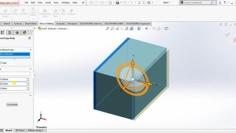 # Direct Editing | Move/Copy Bodies | Solid Works | By - krishna