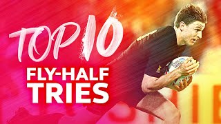 Top 10 Fly-Half Tries of All-Time | RWC | Barrett, Jones, Michalak & More