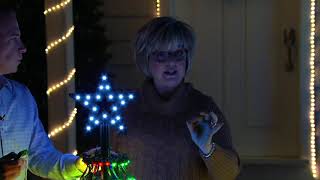 Santa's Best 360 Degree LED Light Show Pixel Tree w/ Remote & Timer on QVC