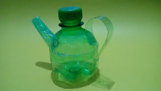 Como fazer CHALEIRA com garrafa plástica pet DIY | objetos em miniatura com materiais recicláveis