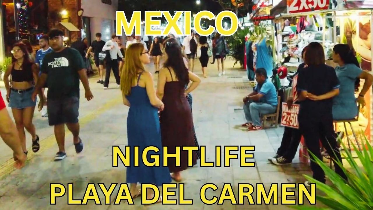 Night Walk on Quinta Avenida 🌙 | Playa del Carmen, Mexico After Dark 2026