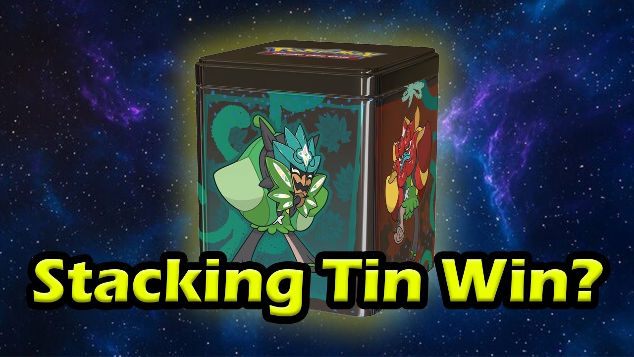 Pokemon Stacking Tin Opening - YouTube