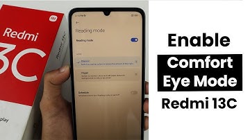How to Enable Eye Comfort Mode In Redmi 13C | Turn On Night Mode