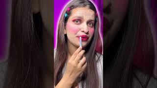 😱Makeup Using Pen 🖊️ 😂🤣 #challengevideo #funnychallenge #makeupchallenge #shortvideo #youtube #viral