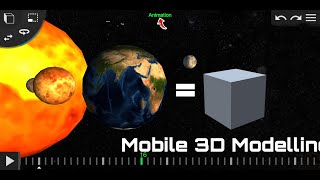 Prisma 3D, Space & Planets movement Animation making|| just using your Smartphone||best model 2020||