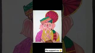 Watch till the end 😳 | Next part Lord Ganesha Drawing #art #shorts #ganesh