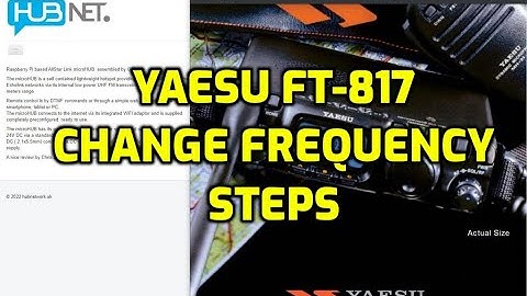 YAESU FT817 - Change Freq Steps