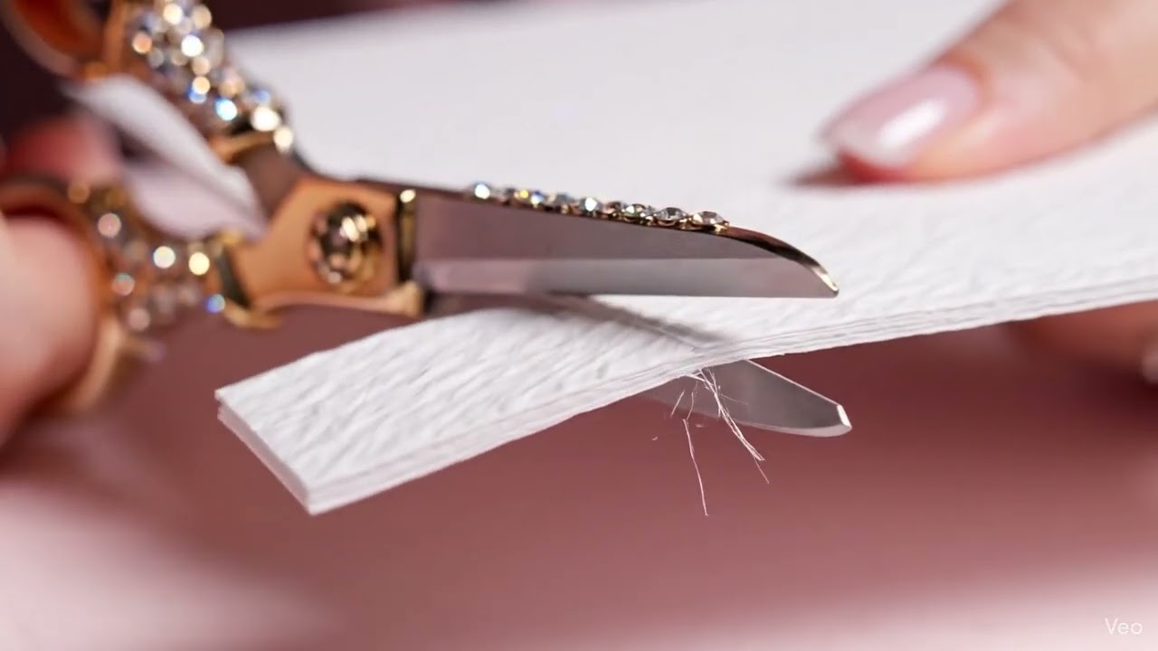 # Asmr paper cutting crystal sound 