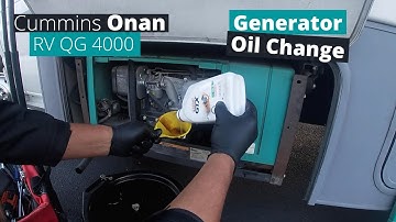ONAN CUMMINS 4000 RV GENERATOR | OIL CHANGE