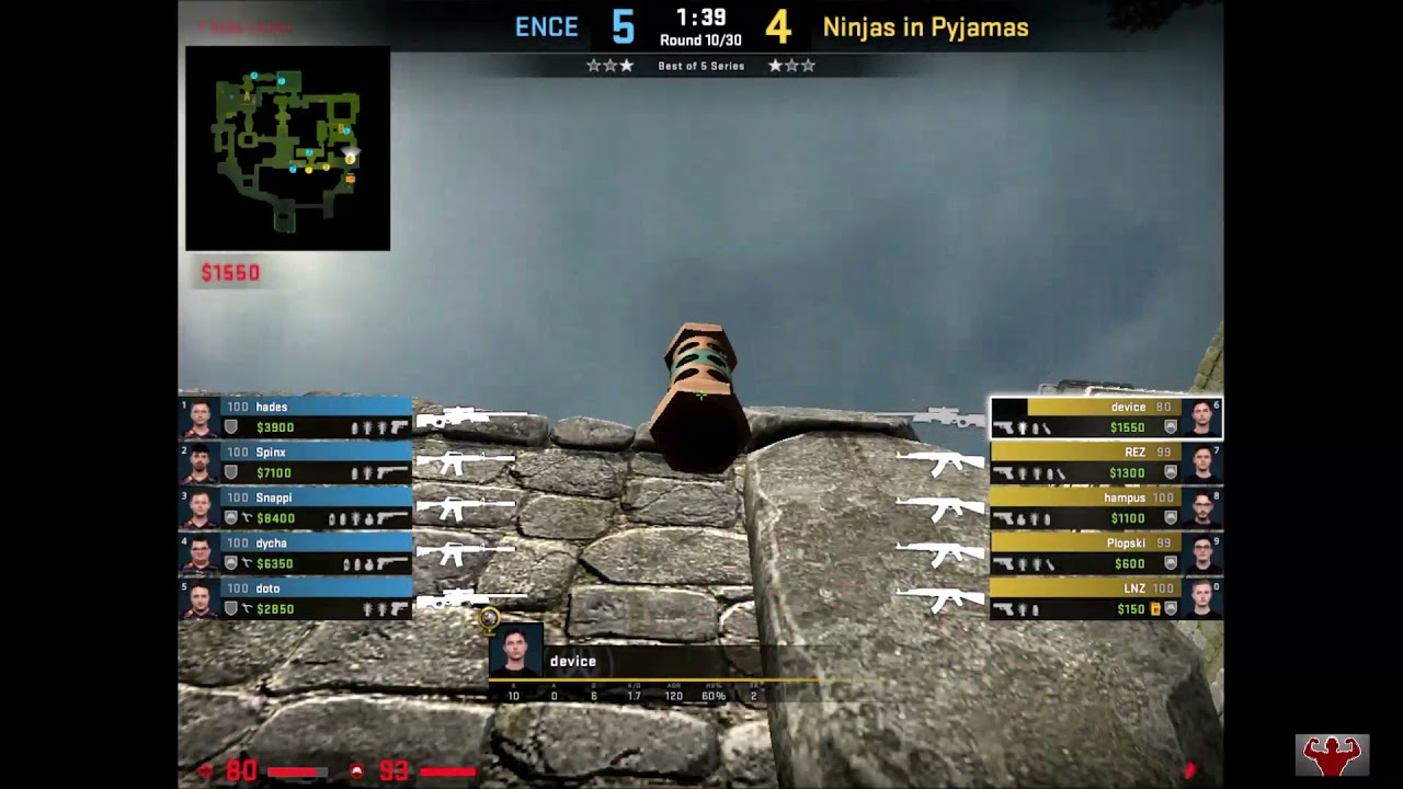 CSGO POV Dev1ce (NiP)(29-19) vs ENCE / ancient / IEM Fall 2021 Europe