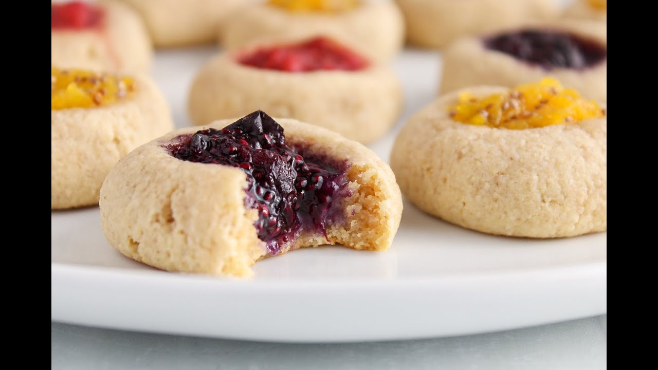 Vegan Almond Flour Thumbprint Cookies YouTube