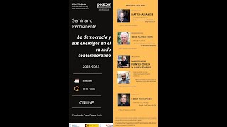 Seminario 2022/23 - Helen Thompson 'Disorder: Hard Times in the 21st Century'