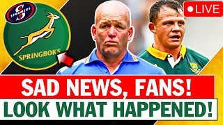 🚨 SHOCKING! SEE WHAT HAPPENED TO DEON FOURIE! SAD NEWS FOR SPRINGBOKS FANS! SPRINGBOKS NEWS