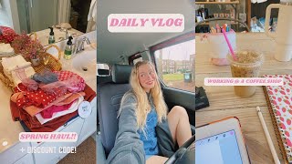 DAILY VLOG + *SUPER* CUTE SPRING TRY ON HAUL (W\/ DISCOUNT CODE!)