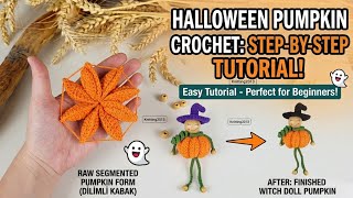 The Cutest Witch Pumpkins! 🎃 | Step-by-Step Crochet Tutorial #halloween #crochet