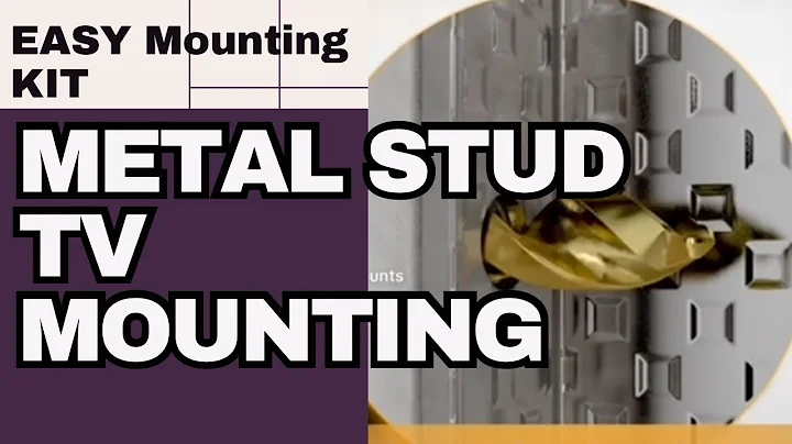 Mounting tv to metal studs easily using metal stud mounting kit