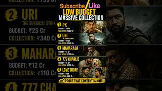Top 5 Low Budget Blockbuster Movies in India 💥 #shorts #viralshort #boxofficecollection