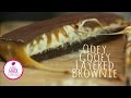 Ooey Gooey Layered Brownies