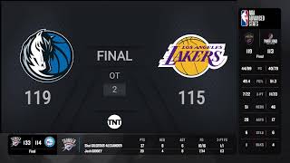 Mavericks @ Lakers | NBA on TNT Live Scoreboard